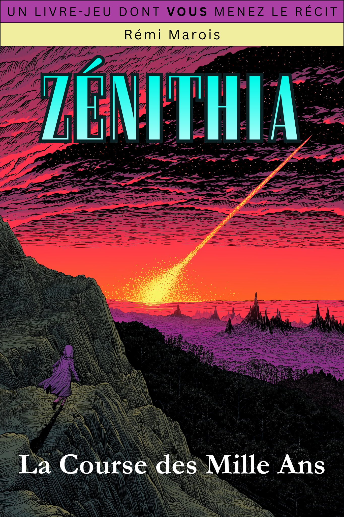 Couverture du livre Zénithia, Tome 1 : La Course des Mille Ans, par Rémi Marois